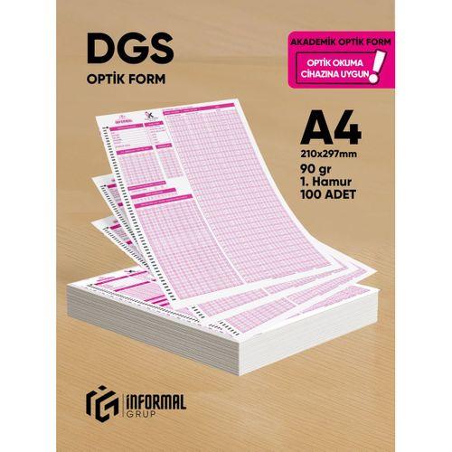 DGS Akademik Değerlendirme Optik Formu (100 Adet - 90 gr - Optik Okuma Cihazlarıyla Uyumlu)