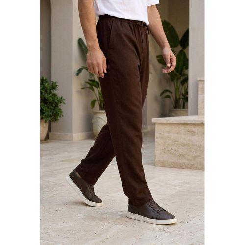 Prawer Baggy Kalıp Odessa Kumaş Jogger Erkek Pantolon- Kahve