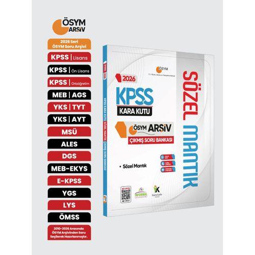 2026 KPSS SÖZEL MANTIK Kara Kutu ÖSYM Çıkmış Soru Havuzu Bankası Konu Özetli Dijital Çözümlü