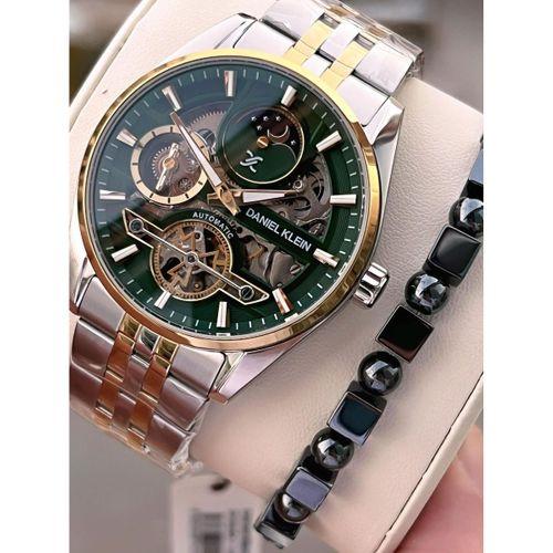 Daniel Klein Otomatik Erkek Kol Saati 30 Metre Suya Dayanıklı Çelik Kordon + Bileklik Hediyeli VS.BLKT.0694