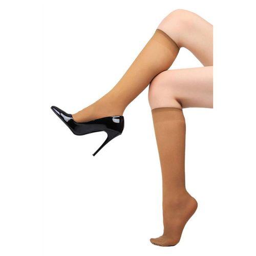 Kadın Diz Altı Pantolon Çorabı  40 Den Mat Orta Kalın Lastikli  Müjde