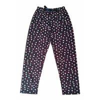 Beli Lastikli Mevsimlik Viskon Penye Pantolon Siyah