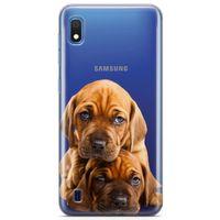 Samsung Galaxy A10 Kılıf Amstaff Dachshund Arka Kapak Koruma Desenli Full Koruyucu