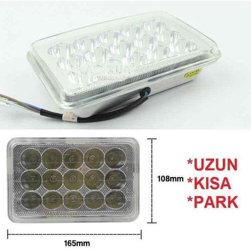 MONDİAL 125 Agk Far Atomu Kare İç 15 Led Li
