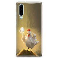 Huawei P30 Kılıf Yumurtam Benim Arka Kapak Koruma Desenli Full Koruyucu