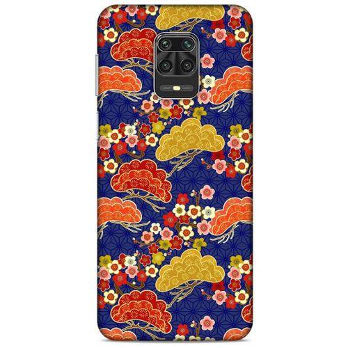 Xiaomi Redmi Note 9S Kılıf Japonya (50) Shockproof Kılıf Renkli Çiçekler