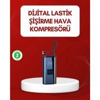 12v Uyumlu Çok İşlevli Akıllı Araç Lastik Pompası