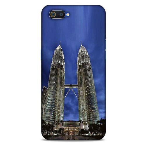 Oppo Realme C2 Kılıf Dünya Mimarisi (20) Koruyucu Kılıf Petronas Kuleleri Malezya