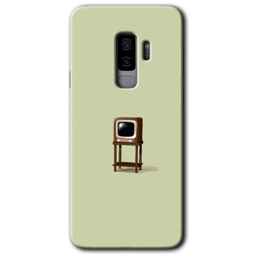 Potkal Hediye Fabrikası Samsung Galaxy S9 Plus Kılıf HD Desen Baskılı Arka Kapak - Retro-TV