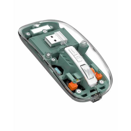 Pilli Kablosuz Mouse Bluetooth Ve Usb Uyumlu Sessiz Tıklama