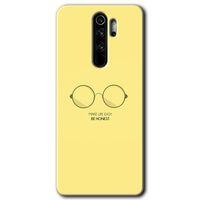 Redmi Note 8 Pro Kılıf HD Desen Baskılı Arka Kapak - Be Honest + Kırılmaz Cam