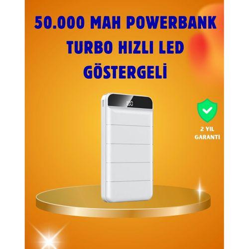 50000mah Led Göstergeli Taşınabilir Şarj Cihazı