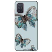 Y.Liva-2020 (Pepela) Samsung Galaxy A71 Kılıf Silikon Kapak Desenli