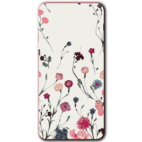 Samsung Galaxy A01 Core Kılıf Baskılı Kapak - Mat Çiçek + 5D Tam Kaplayan Cam