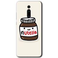 MRCİLETİSİM Xiaomi Mi 9T Kılıf Baskılı Kapak - Nutella Aşkım + 5D Tam Kaplayan Cam