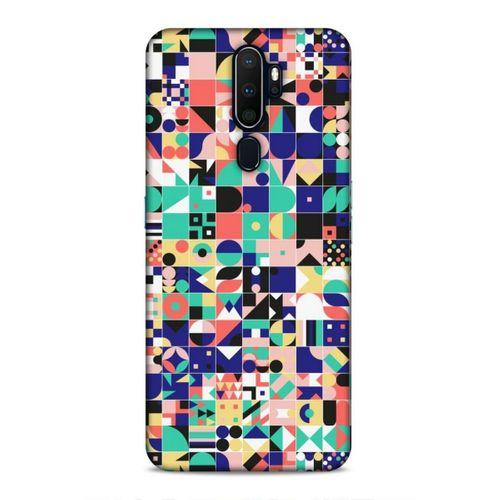 Oppo A5 2020 Uyumlu Kılıf Insomnia (40) Fit Silikon Kılıf Minik Kareler