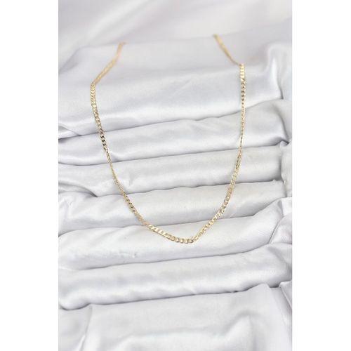 CM 14K Gold Renk Pirinç Zincir Model Kadın Kolye