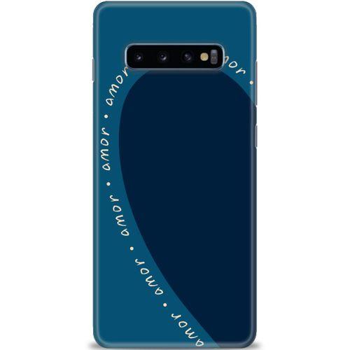 Samsung Galaxy S10 Plus Kılıf HD Baskılı Kılıf - Amor Mavi + Tam Ekran Koruyucu
