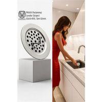 Kilitli Paslanmaz Lavabo Süzgeci - Akıllı Tahliye ve Tam Süzme Teknolojisi (5.5 cm)