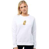 Psyduck Mimikkyu Pokemon Baskılı Beyaz Kadın Sweatshirt
