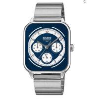 Casio MTP-M307D-2BVDF Quartz Çelik Gri Lacivert Kadran 34 mm Erkek Kol Saati