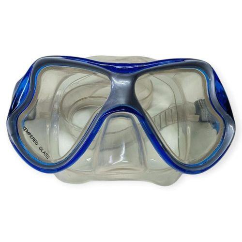 Star Diving Temper Camlı Dalış Maskesi Yetişkin - 51710-MAVİ