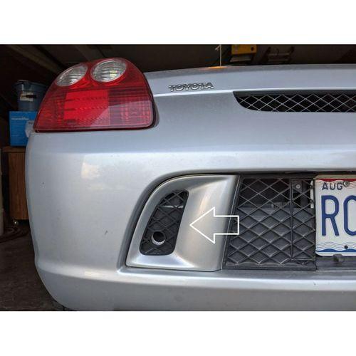 2003 Toyota MR2 için arka ızgara ekleri sağ sol ABS Baskı 00120