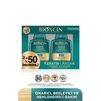 Bioxcin Bioxcin Keratin & Argan Onarıcı Şampuan 300 Ml - Yıpranmış Ve Hasar Görmüş Saçlar 2 Li Avantaj Set