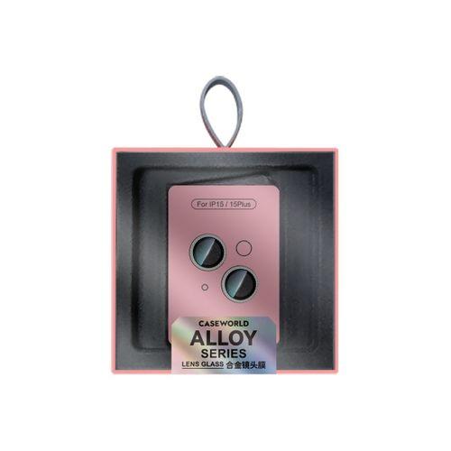 Apple iPhone 15 CaseWorld Alloy Sparkling Diamond Serisi Taşlı Lens Koruyucu
