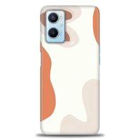 Oppo A96 4G Kılıf HD Baskılı Kılıf - Kahve Kalp + Tam Ekran Koruyucu