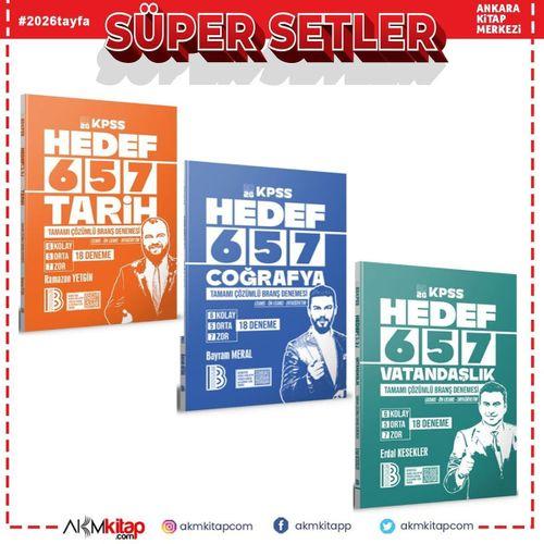 Benim Hocam 2026 KPSS Tarih Coğrafya ve Vatandaşlık Deneme Seti 3 Kitap