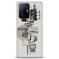 Xiaomi Mi 11T Pro Kılıf HD Baskılı Kılıf - Tabelalar + Tam Ekran Koruyucu