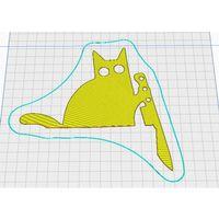 Kapı Çerçevesi İçin Kedi Bıçak Süsü (Bu ürün Sadece Plastik parçadır - Almadan Önce Soru Sorabilirsiniz)