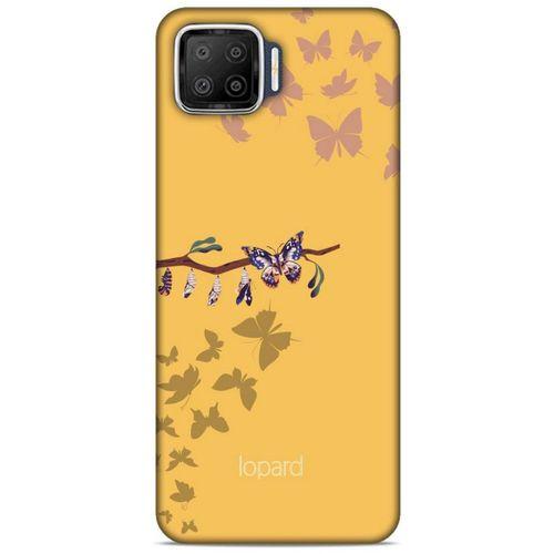 Oppo A73 Kılıf Kelebek Etkisi (46) Core Armor Kılıf Yeşil Sarı