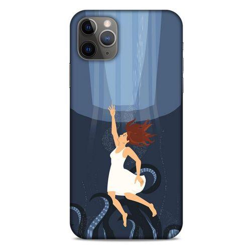Apple Iphone 11 Pro Max Kılıf Depresyon (43) Thin Fit Kılıf Mavi Tonları