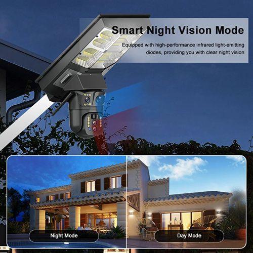 Avenir AV-SL400W 4MP 3.6MM Çift Kameralı Wifi Solar Panelli Sokak Lambası