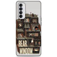 Lopard Oppo Reno 4 Pro Uyumlu Kılıf IMDB Film (49) Ultra Silikon Kılıf Arka Pencere