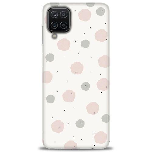 Samsung Galaxy A12 Kılıf HD Baskılı Kılıf - Soft Benekler + Tam Ekran Koruyucu