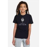 SKYRIM Baskılı Unisex Çocuk Siyah Tshirt