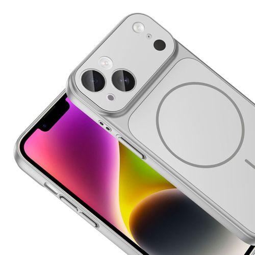 Apple iPhone 14 Kılıf Zore M-Safe Şarj Özellikli Kamera Korumalı Formen Kapak