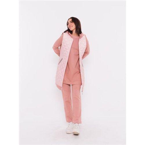 Minimal Kapitoneli Yelekli Spor Üçlü Takım - 70060.034 - Pudra