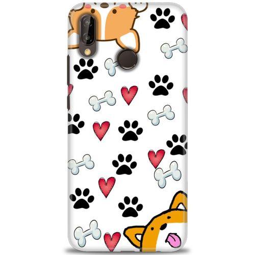Huawei P20 Lite Kılıf HD Baskılı Kılıf - Dog + Tam Ekran Koruyucu