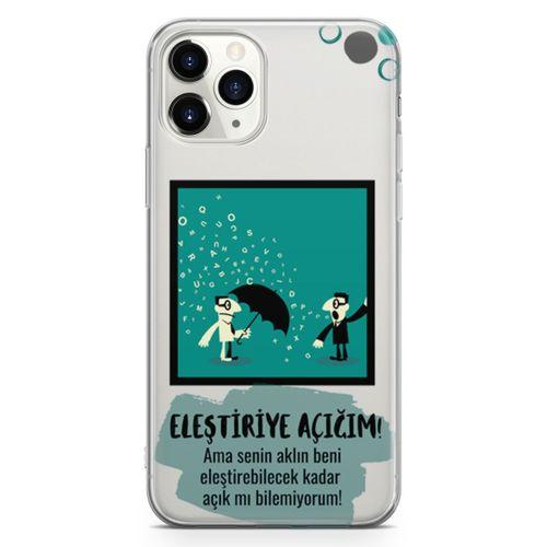 Apple iPhone 11 Pro Kılıf Eleştriye Açığım Arka Kapak Koruma Desenli Full Koruyucu