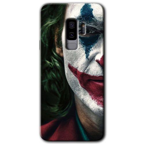 MRCİLETİSİM MRCİLETİSİM Samsung Galaxy S9 Plus Kılıf HD Desen Baskılı Arka Kapak + Temperli Cam - Joker