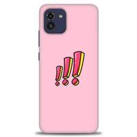 Samsung Galaxy A03 Kılıf HD Baskılı Kılıf - Ünlem + Tam Ekran Koruyucu