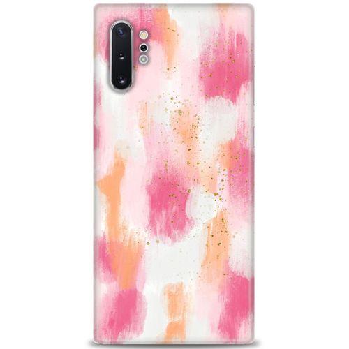 Samsung Galaxy Note 10 Plus Kılıf HD Baskılı Kılıf - Pembe Palet + Tam Ekran Koruyucu
