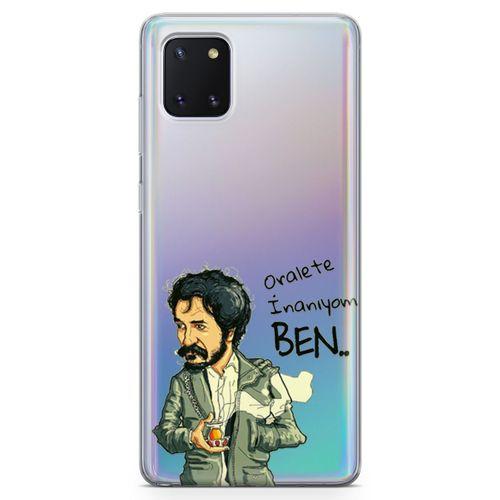 Samsung Galaxy A81 Kılıf Caps Oraleti Seviyorum Ben Arka Kapak Koruma Desenli Full Koruyucu