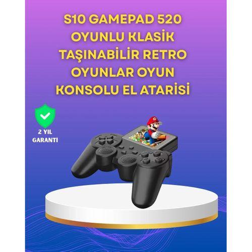 2.4 İnç Ekranlı 500 Oyunlu Taşınabilir Retro Oyun Konsolu, Şarjlı El Tipi Mini