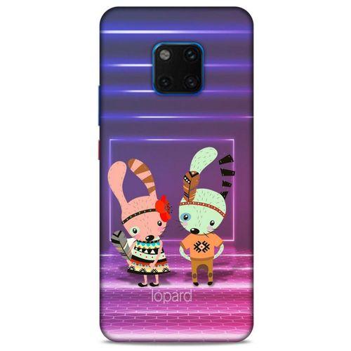 Huawei Mate 20 Pro Kılıf FunnyMaX (4) Koruma Kılıfı Mor Pembe