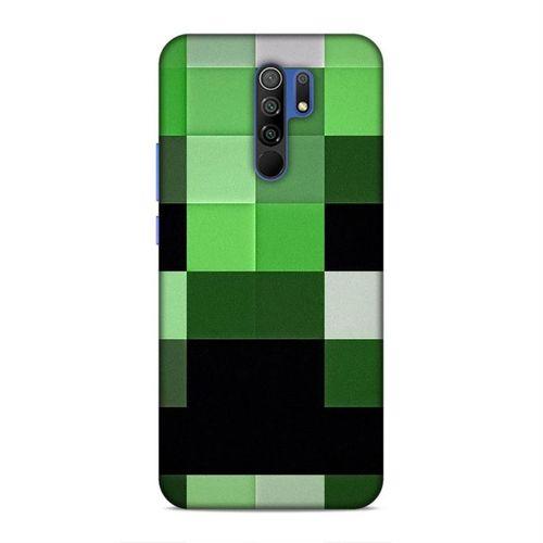 Xiaomi Redmi 9 Kılıf Minecraft Creeper Arka Kapak Silikon Koruma Full Koruyucu